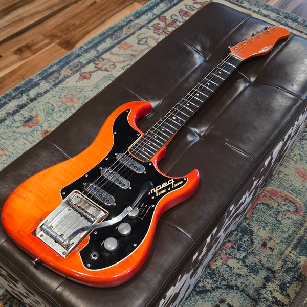 1963 Ampeg Burns of London EG-1S JSS - Wild Dog Jazz Split Sound -Orange Red - w/OHSC