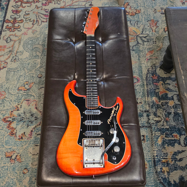 1963 Ampeg Burns of London EG-1S JSS - Wild Dog Jazz Split Sound -Orange Red - w/OHSC
