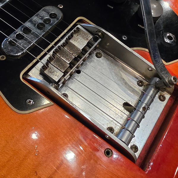 1963 Ampeg Burns of London EG-1S JSS - Wild Dog Jazz Split Sound -Orange Red - w/OHSC