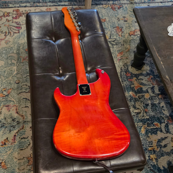 1963 Ampeg Burns of London EG-1S JSS - Wild Dog Jazz Split Sound -Orange Red - w/OHSC