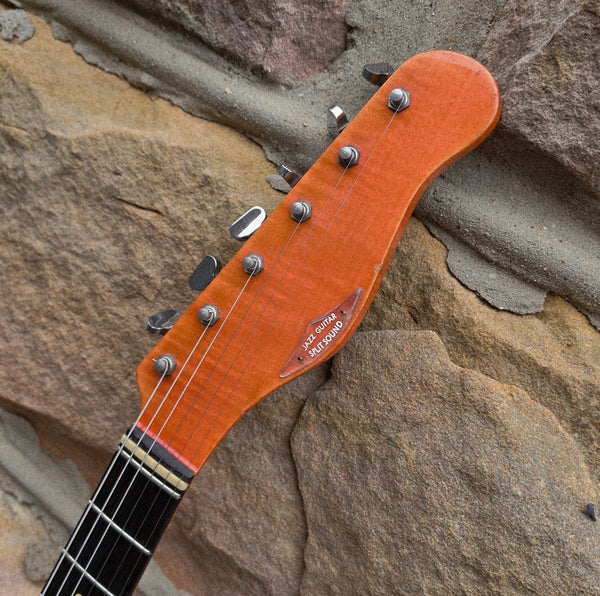1963 Ampeg Burns of London EG-1S JSS - Wild Dog Jazz Split Sound -Orange Red - w/OHSC