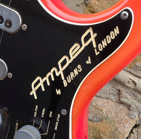 1963 Ampeg Burns of London EG-1S JSS - Wild Dog Jazz Split Sound -Orange Red - w/OHSC