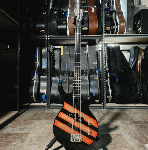 1983 Kramer Stagemaster Bass - Aluminum Neck - Black with Graphics - w/OHSC