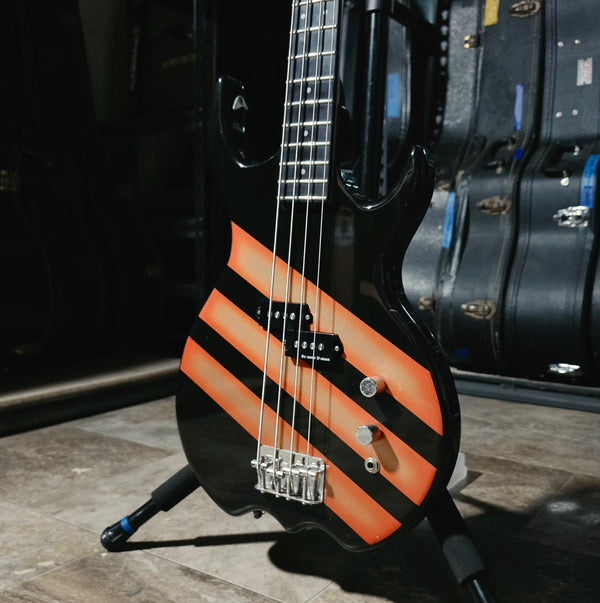 1983 Kramer Stagemaster Bass - Aluminum Neck - Black with Graphics - w/OHSC