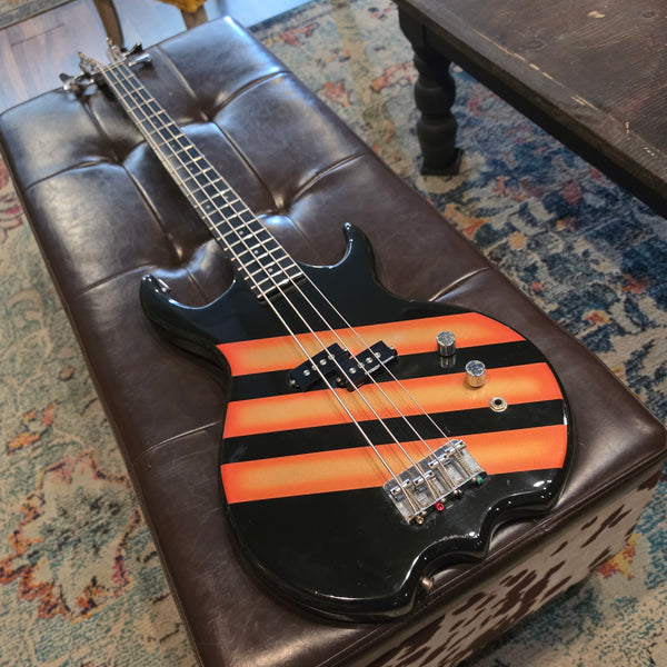 1983 Kramer Stagemaster Bass - Aluminum Neck - Black with Graphics - w/OHSC