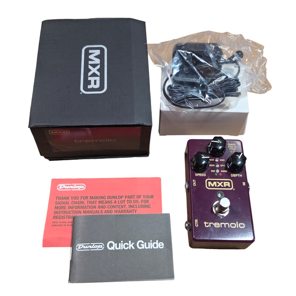 Used MXR M305 Tremolo Pedal w/Box, Power Supply + Paperwork