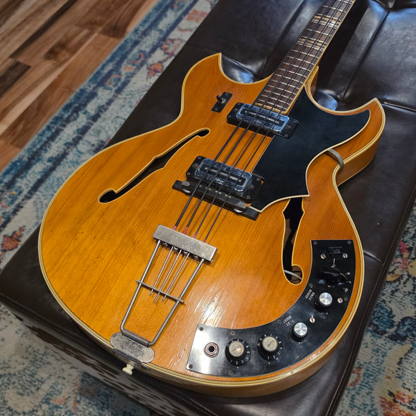 1968 Hofner 500/8BZ Verithin Bass w/Fuzz - Natural Finish