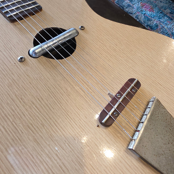 1965 Danelectro 5015 Convertible - Hollowbody Electric Acoustic Guitar - White