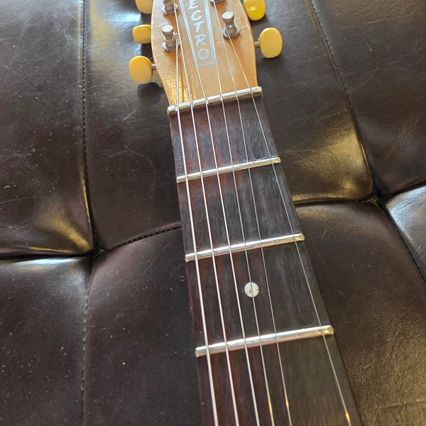 1965 Danelectro 5015 Convertible - Hollowbody Electric Acoustic Guitar - White