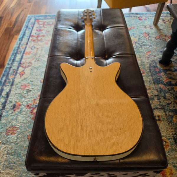 1965 Danelectro 5015 Convertible - Hollowbody Electric Acoustic Guitar - White
