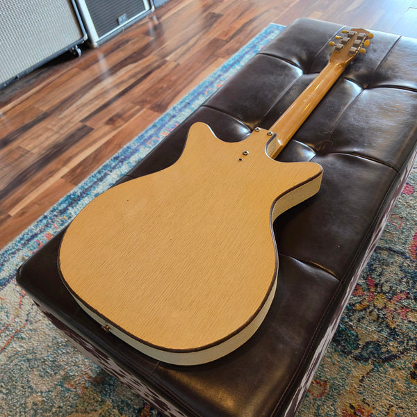 1965 Danelectro 5015 Convertible - Hollowbody Electric Acoustic Guitar - White