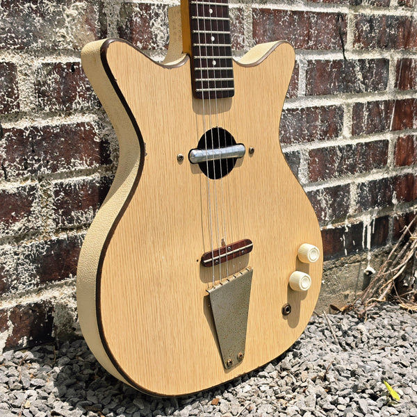1965 Danelectro 5015 Convertible - Hollowbody Electric Acoustic Guitar - White