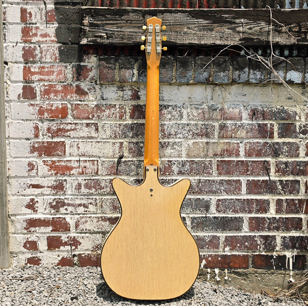 1965 Danelectro 5015 Convertible - Hollowbody Electric Acoustic Guitar - White