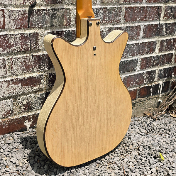 1965 Danelectro 5015 Convertible - Hollowbody Electric Acoustic Guitar - White