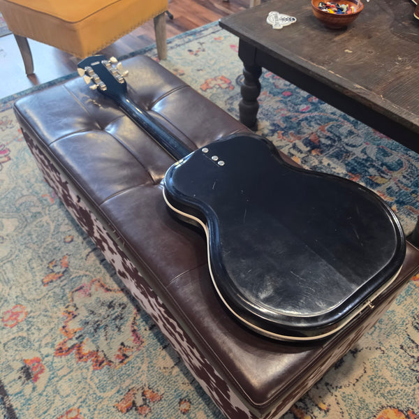 1964 Valco Airline Folkstar - Black - Res-O-Glass Resonator - w/Case