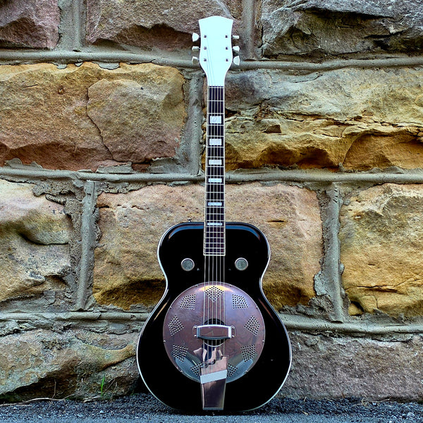 1964 Valco Airline Folkstar - Black - Res-O-Glass Resonator - w/Case