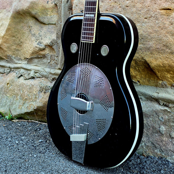1964 Valco Airline Folkstar - Black - Res-O-Glass Resonator - w/Case