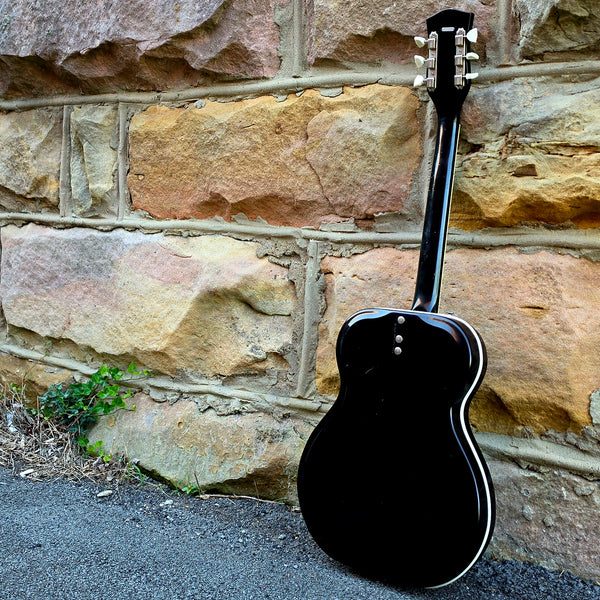 1964 Valco Airline Folkstar - Black - Res-O-Glass Resonator - w/Case