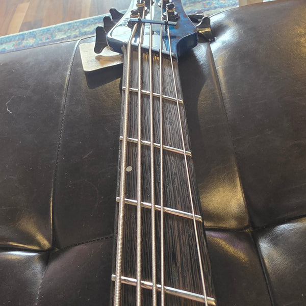 2022 Spector NS Dimension 5 Bass - Black and Blue Gloss - w/Case