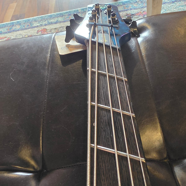 2022 Spector NS Dimension 5 Bass - Black and Blue Gloss - w/Case