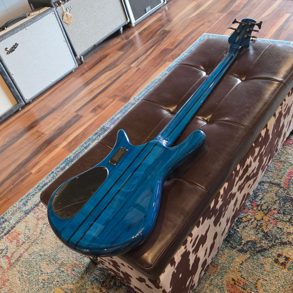 2022 Spector NS Dimension 5 Bass - Black and Blue Gloss - w/Case