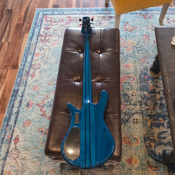 2022 Spector NS Dimension 5 Bass - Black and Blue Gloss - w/Case