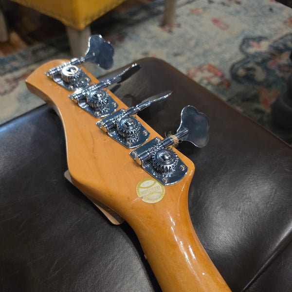 1983 Hondo H-800 All-Star Bass - 30" Scale - Custom Paint - MIJ - Metallic Orange Burst