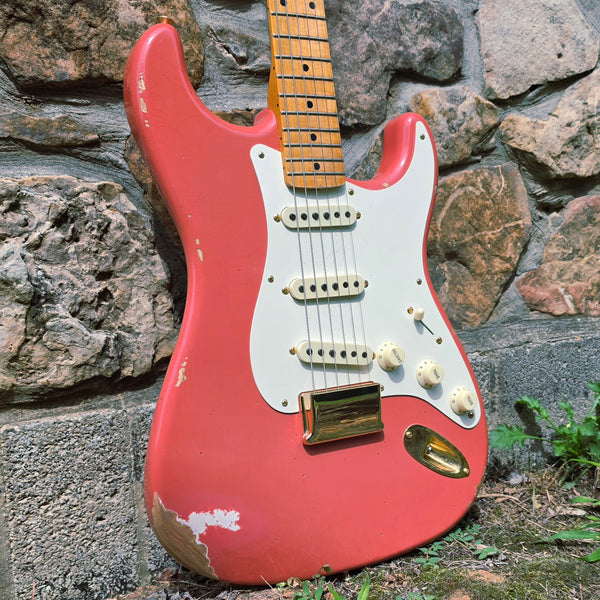 2023 Fender Custom Shop '56 Strat HT GH - Relic - Super Faded Tahitian Coral - S23 Limited Edition w/OHSC