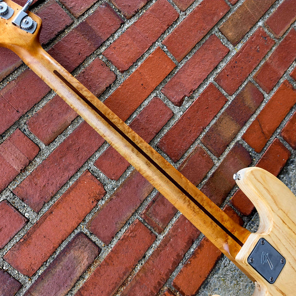 1980 Fender Precision P Bass - Schecter Van Nuys Hot Rod Parts Bass - Finish Stripped - w/Case