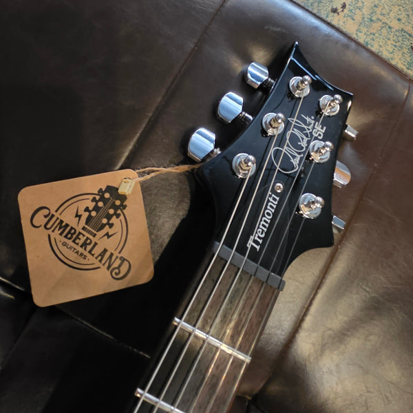 2019 PRS SE Mark Tremonti Signature Singlecut Flametop - Charcoal Burst - w/Gig Bag