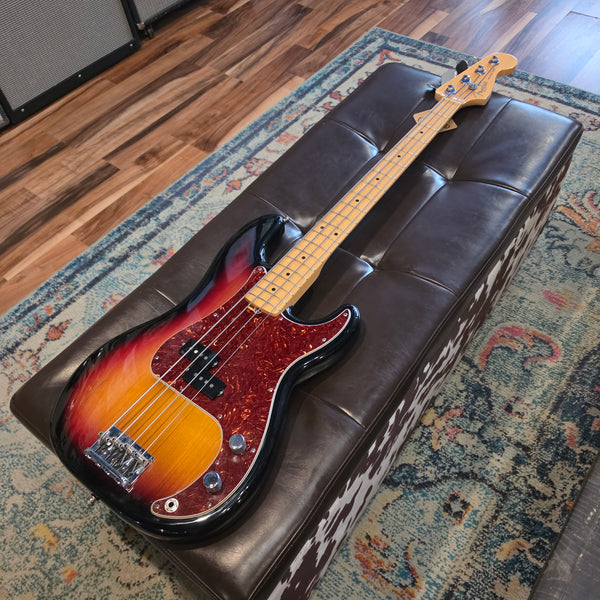 2008 Fender American Standard Precision Bass - 3-Tone Sunburst - w/Hardshell Case