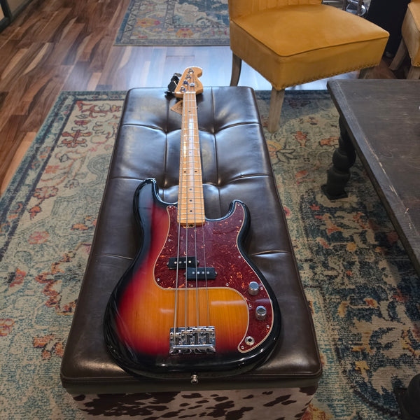 2008 Fender American Standard Precision Bass - 3-Tone Sunburst - w/Hardshell Case