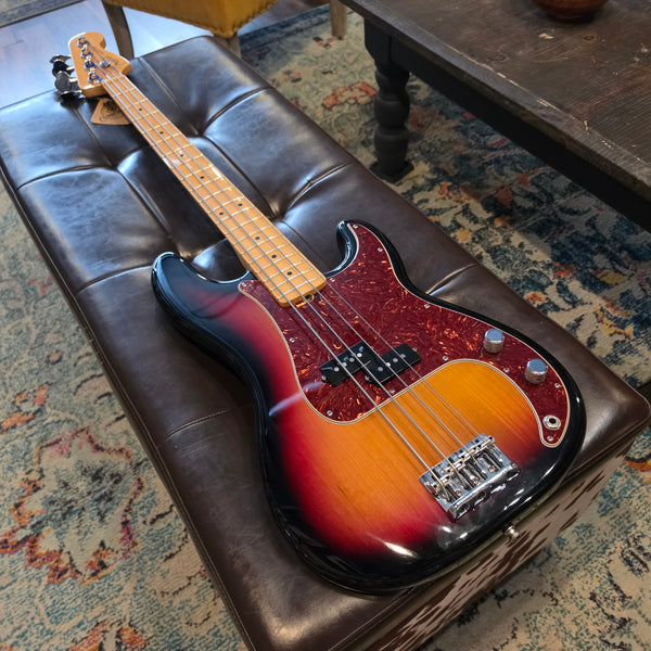 2008 Fender American Standard Precision Bass - 3-Tone Sunburst - w/Hardshell Case