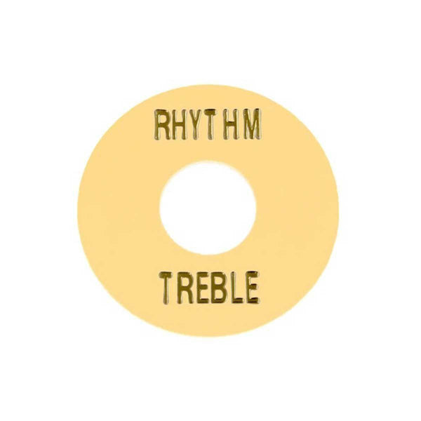 Toggle Switch Ring - Rhythm + Treble Pokerchip - Cream / Gold