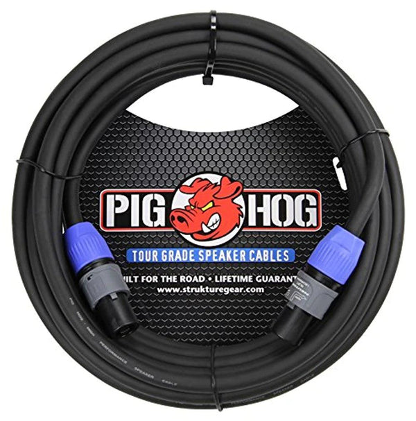 Pig Hog 50ft Speaker Cable -Speakon to 1/4"