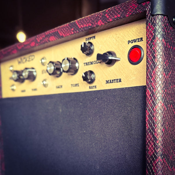 Hunter Amplifiers - The Wicked Combo - Deluxe Based Tube Amp w/ Tremolo - Snakeskin