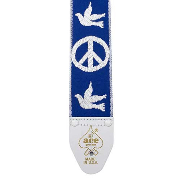 Ace D'Andrea Vintage Reissue Woodstock Peace Dove - Blue Strap