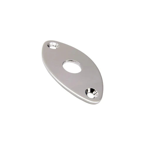 Gotoh Football Guitar Output Jack Plate - Nickel