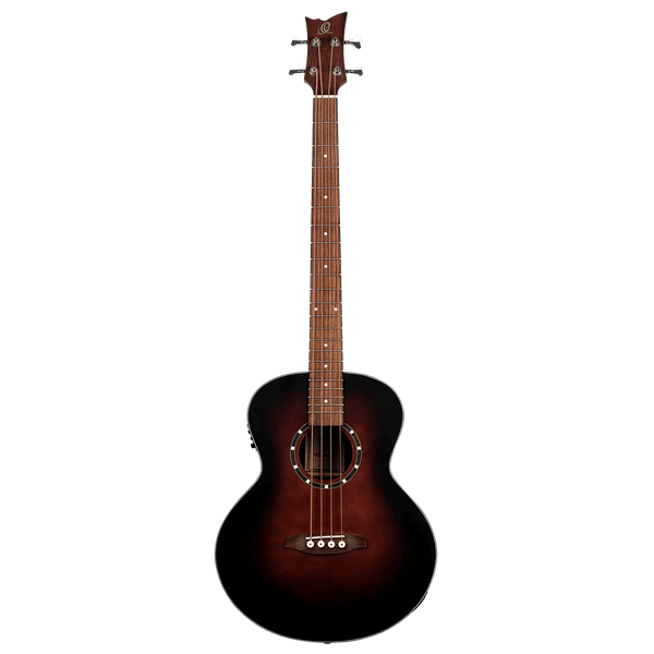 Ortega D7E-BFT-4 Acoustic Electric Bass Guitar - Bourbon Fade