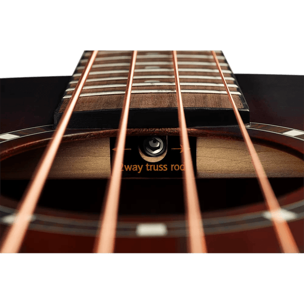 Ortega D7E-BFT-4 Acoustic Electric Bass Guitar - Bourbon Fade