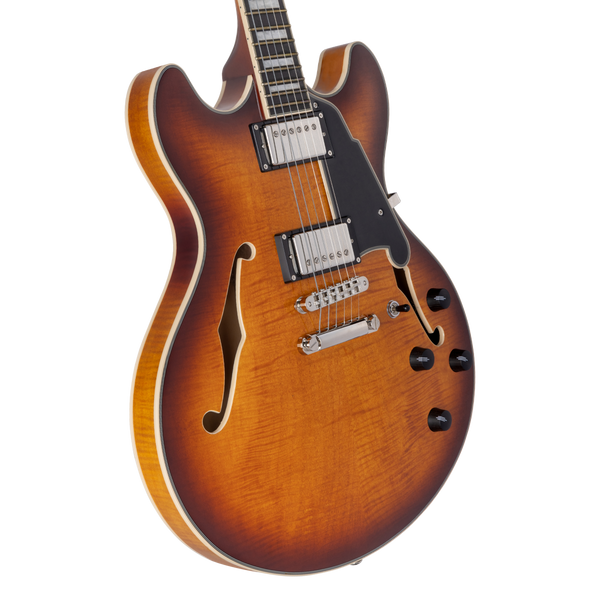 D'Angelico Premier Mini DC - Dark Iced Tea Burst - w/ Gig Bag