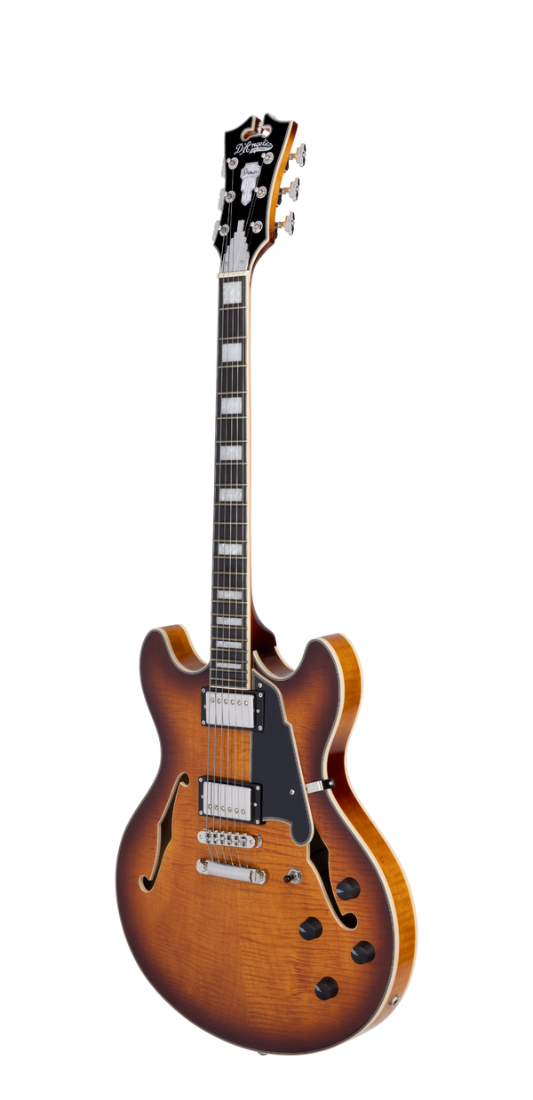 D'Angelico Premier Mini DC - Dark Iced Tea Burst - w/ Gig Bag