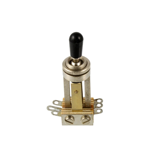 Switchcraft 3-Pickup 3-way Long Toggle Switch with Black Tip - USA