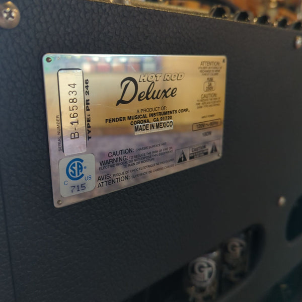 Used Fender Hot Rod Deluxe - 40-watt - 1x12 - Tube Combo Amp