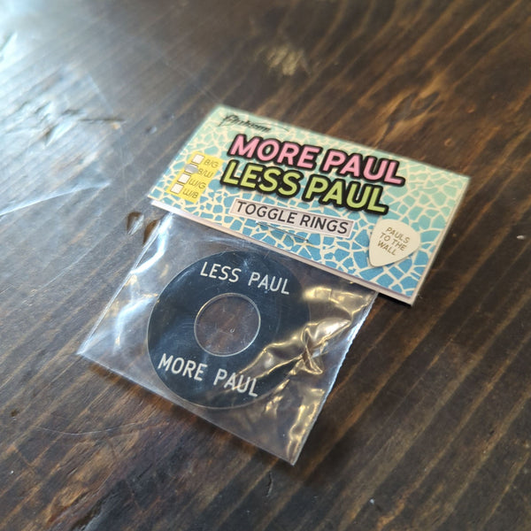 Chibson USA - Less Paul More Paul Toggle Switch Ring - Black w/ White