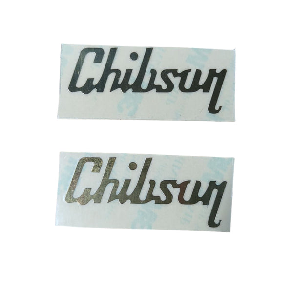 Chibson USA Gold Foil Headstock Logo Decal - 2 Pack