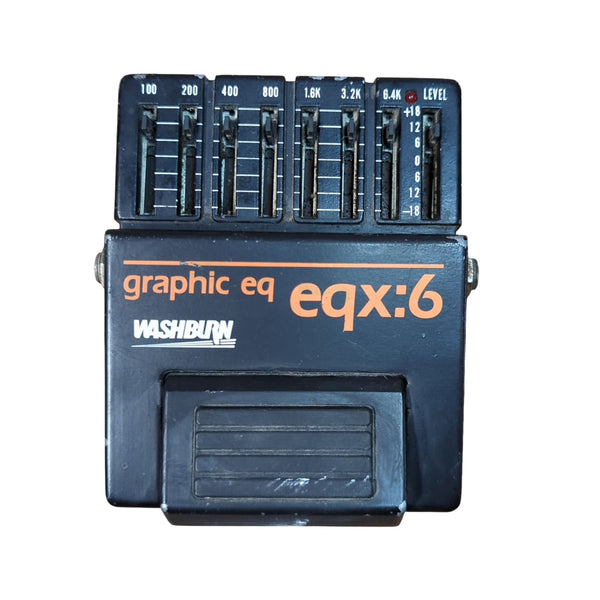 Vintage 1980s Washburn Graphic EQ EQX:6 Equalizer Pedal