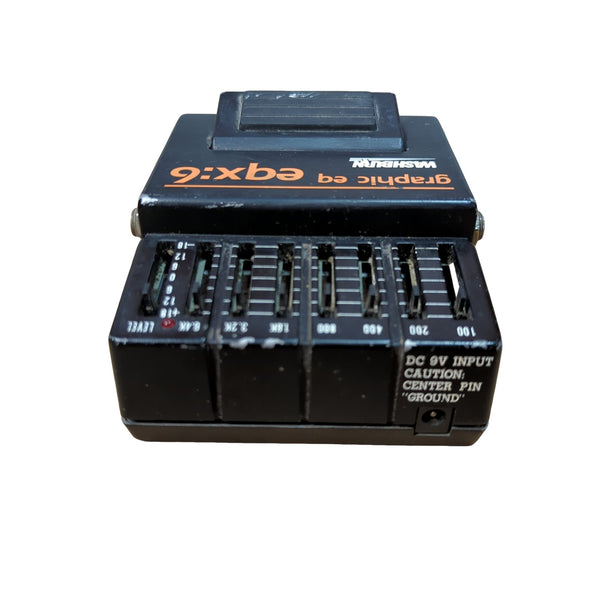Vintage 1980s Washburn Graphic EQ EQX:6 Equalizer Pedal