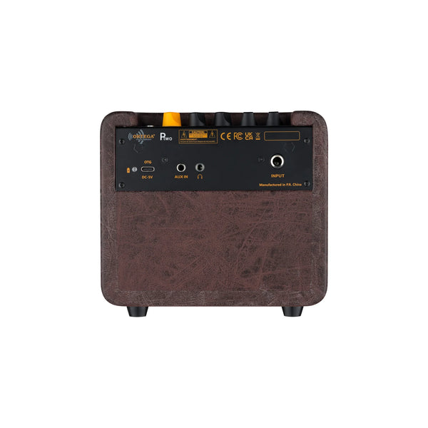 Ortega PTWO Bundle - Portable Rechargeable Bluetooth Acoustic Guitar Amplifier w/ Gig Bag