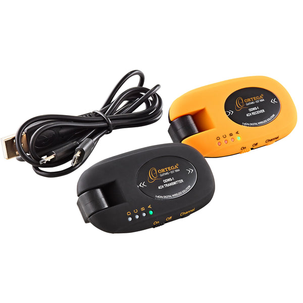 Ortega ODWS-1 - Digital Wireless System -Black / Orange - Universal - Guitar Bass